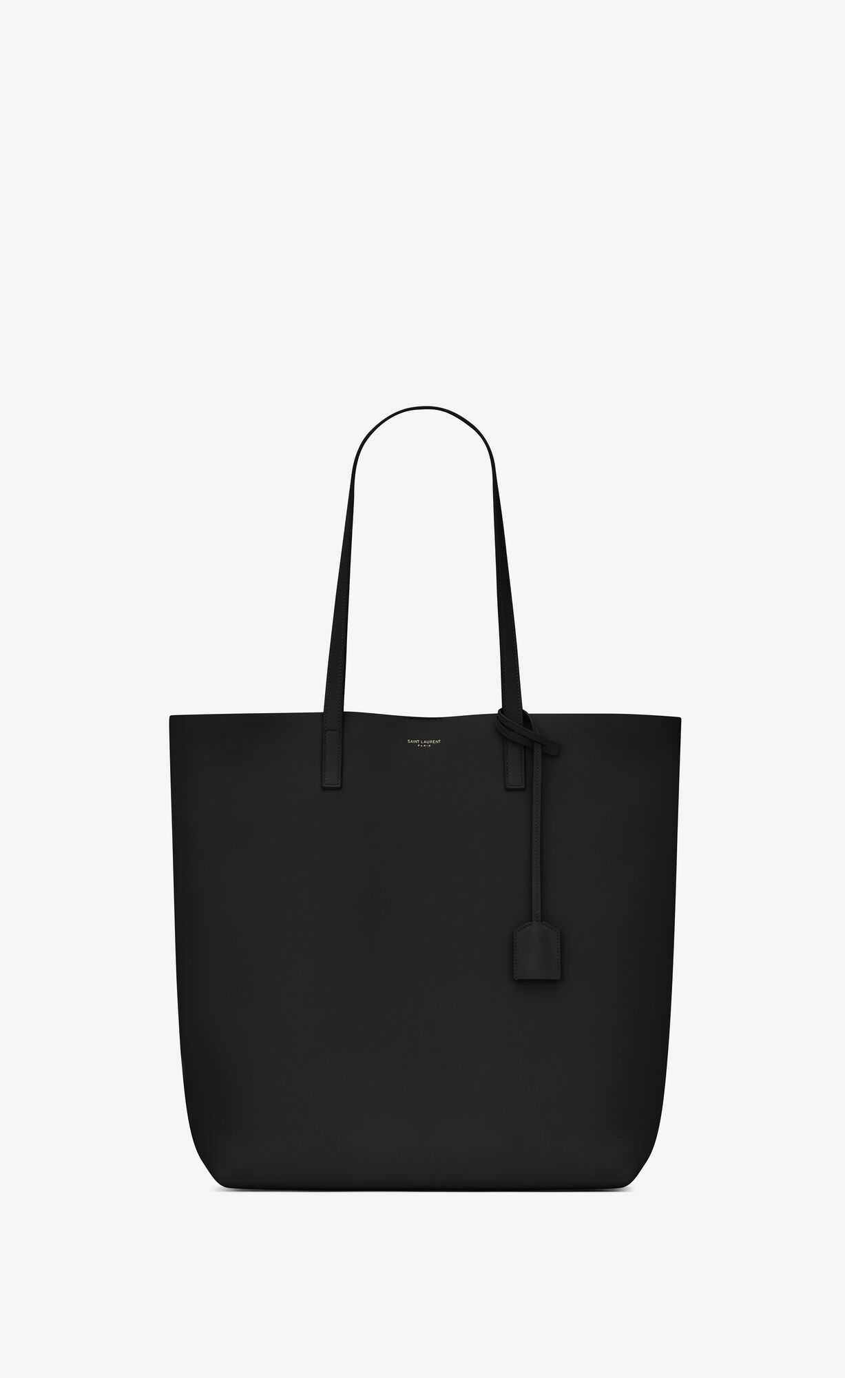 Saint Laurent Shopping Saint Laurent N/s In Supple Leather – Black – 600306CSV0J1000