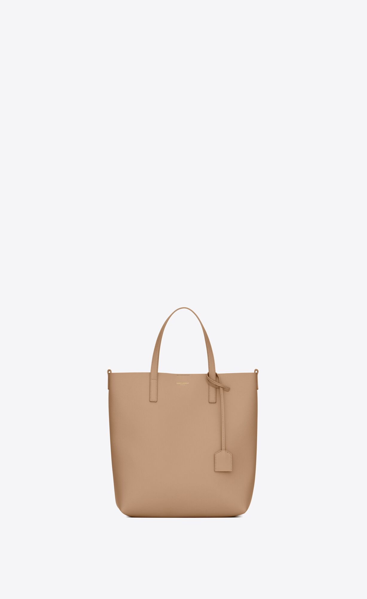 Saint Laurent Le Monogramme Saint Laurent Shopping Bag In Canvas And Smooth Leather – Dark Toffee – 600307CSV0J2646