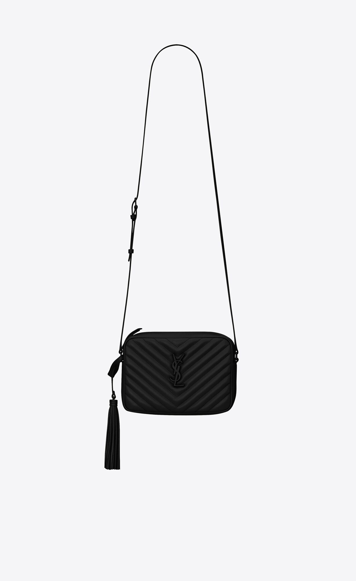 Saint Laurent Lou Camera Bag In Quilted Leather – Noir – 612544DV7081000