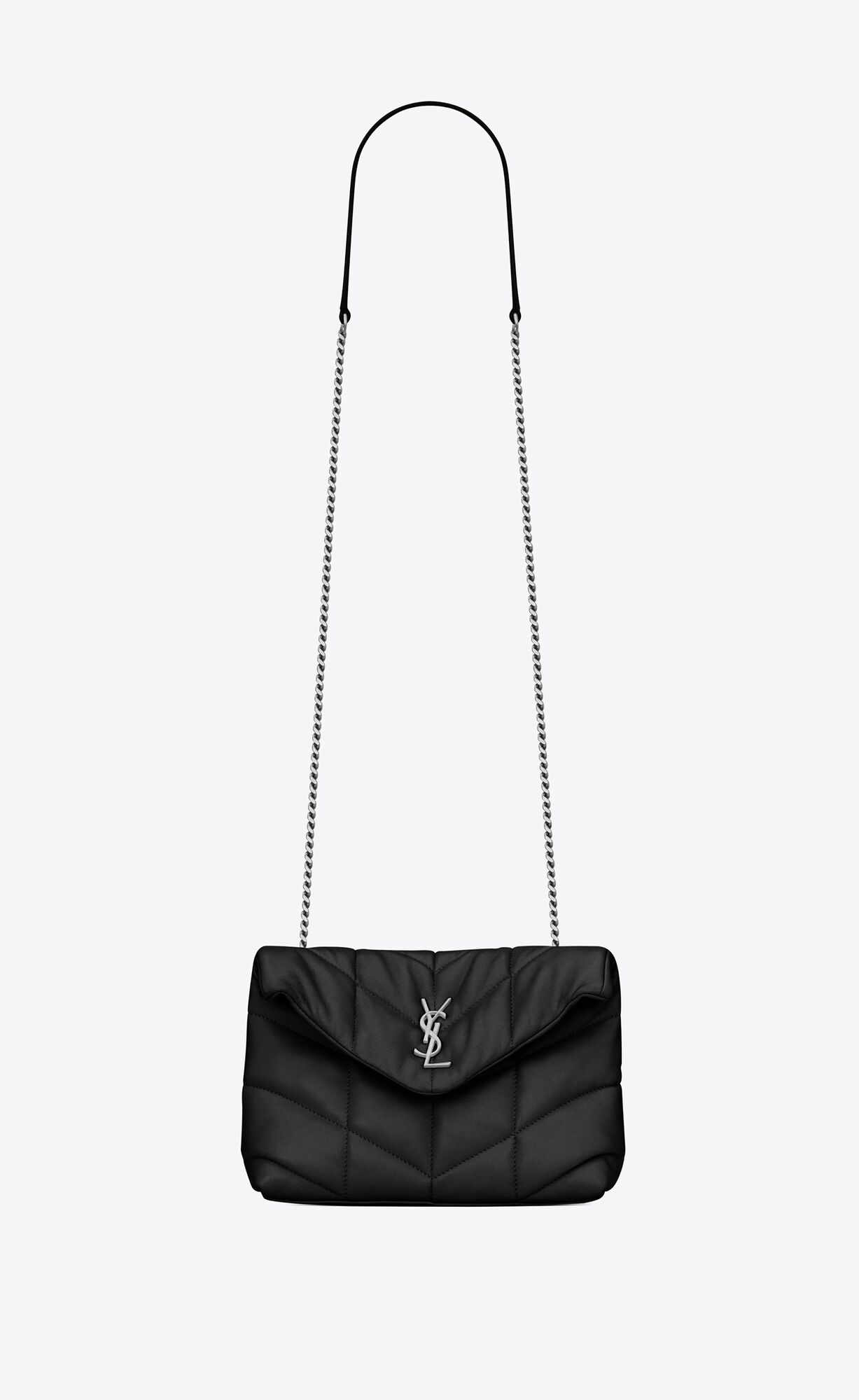 Saint Laurent Puffer Toy Bag In Quilted Lambskin – Noir – 6203331EL001000
