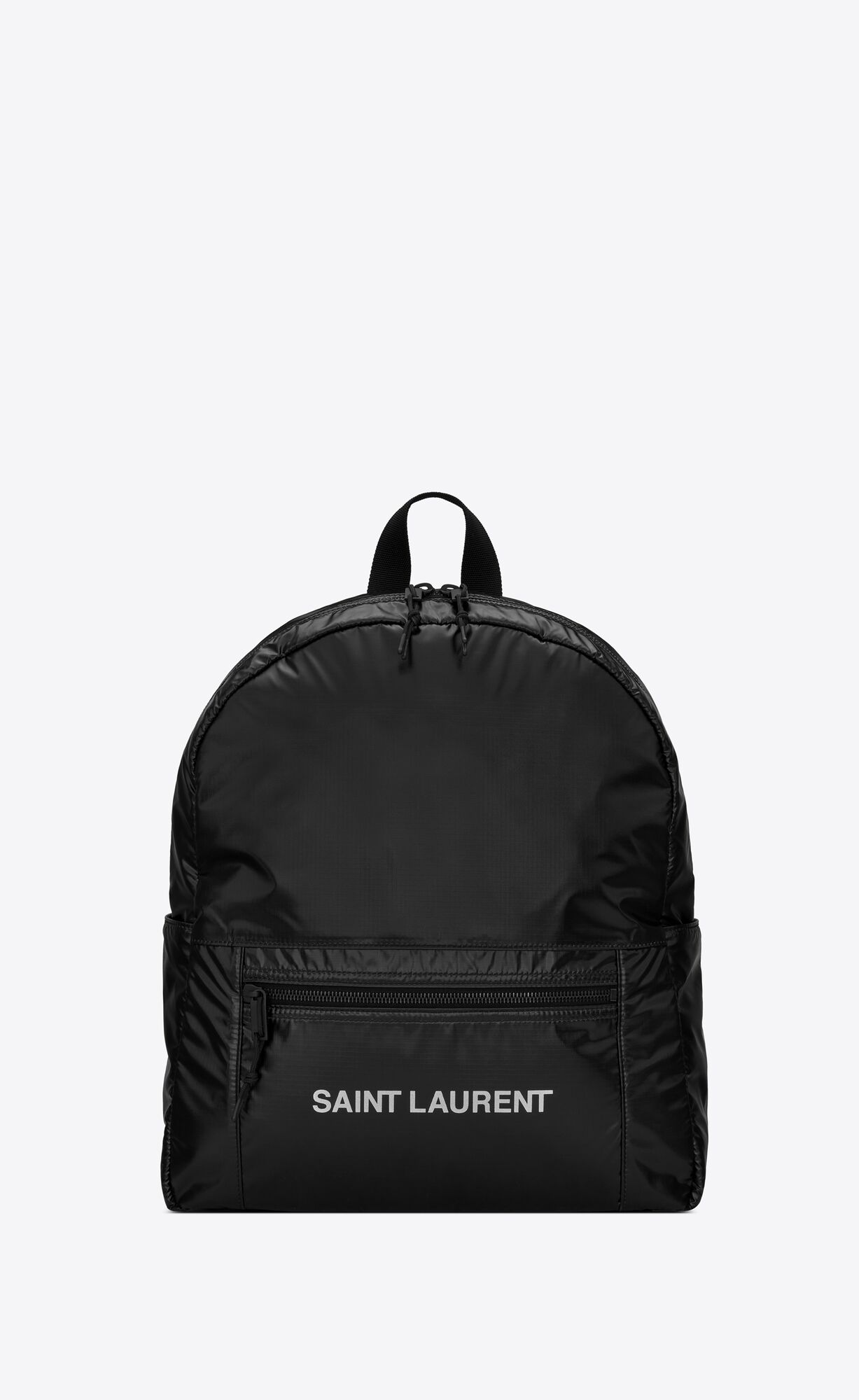 Saint Laurent Nuxx Backpack In Nylon – Silver Black – 623698HO27Z1054