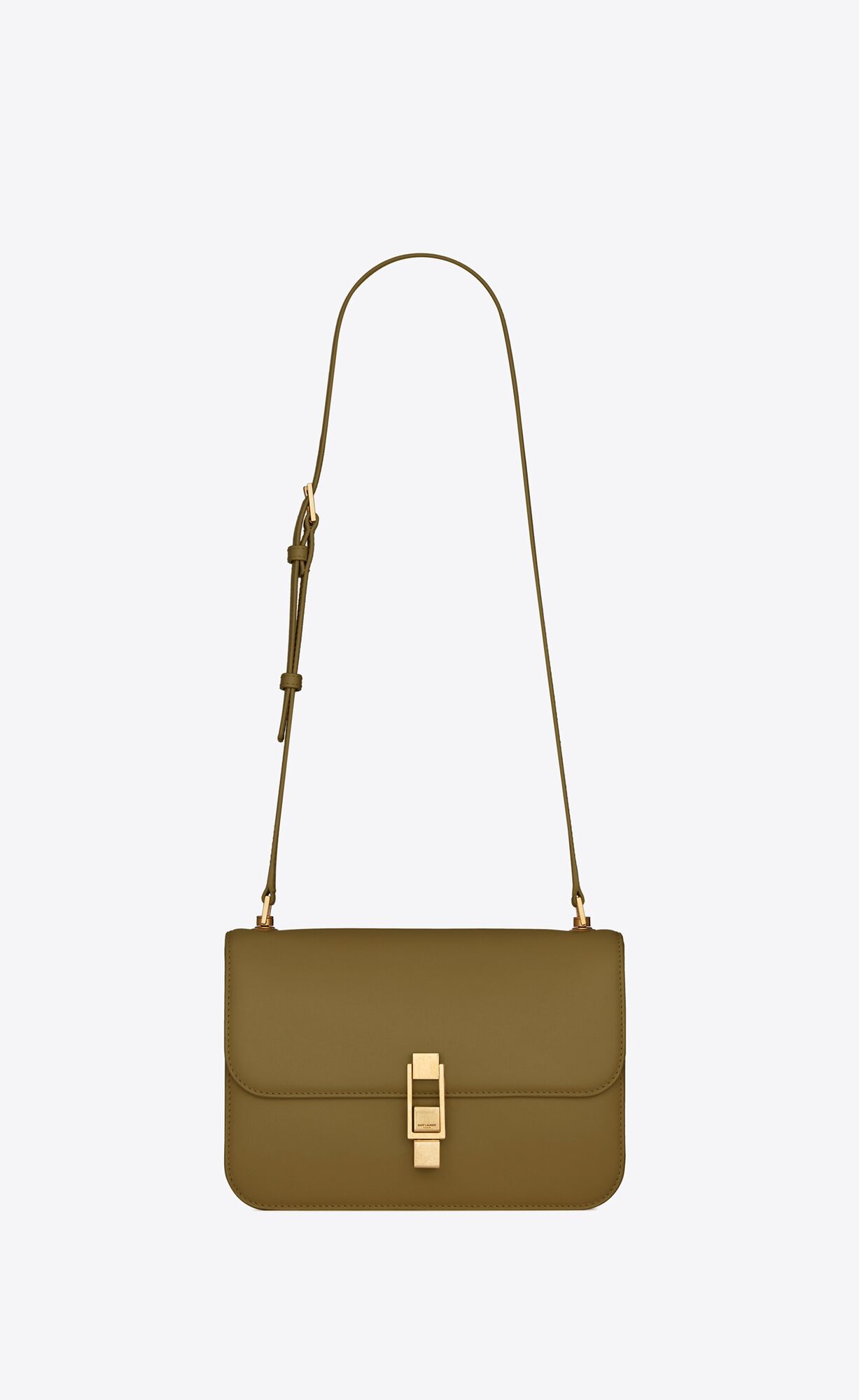 Saint Laurent Le Carre Satchel In Box Saint Laurent Leather – Olive Green – 6332141YF0W2423