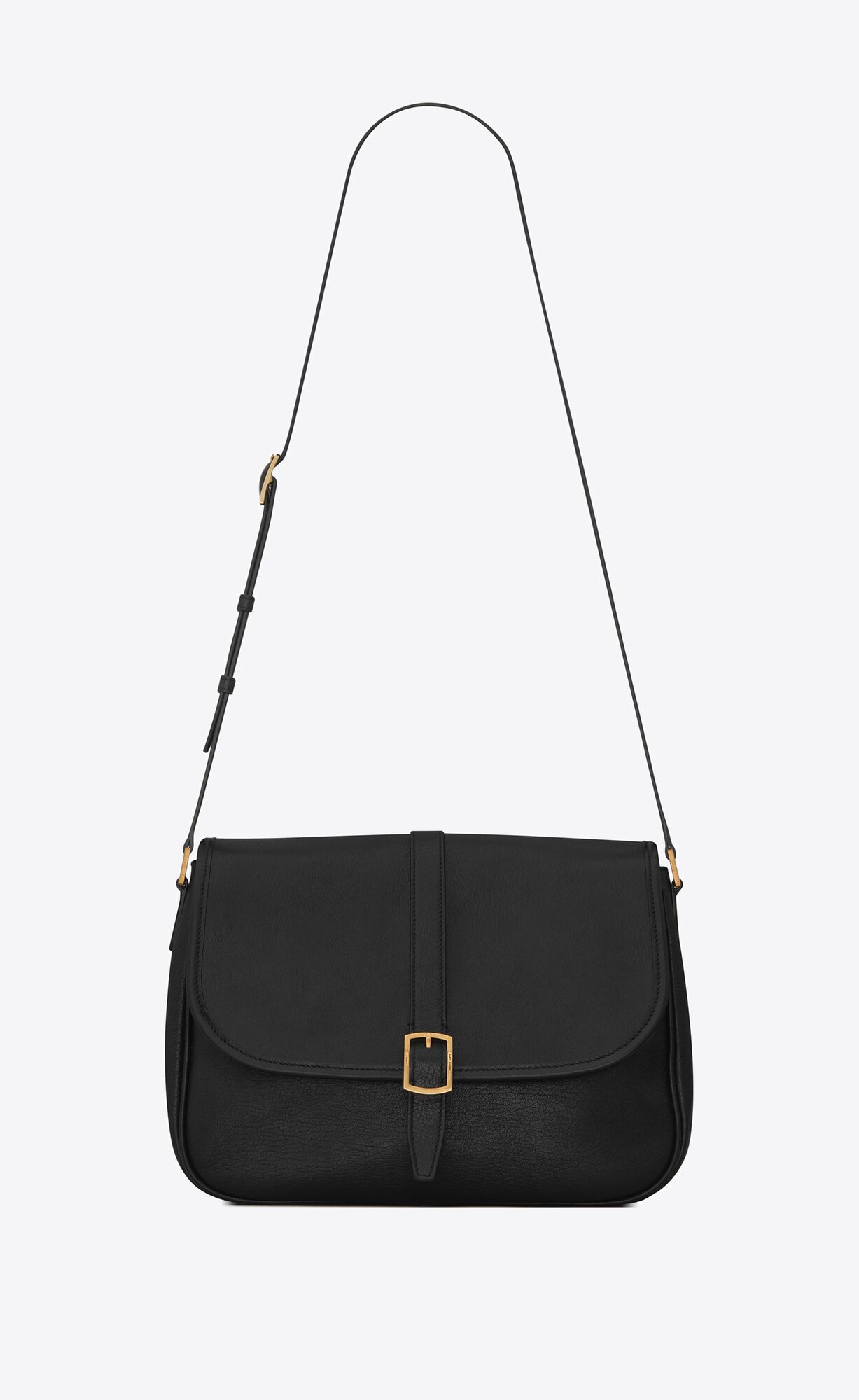 Saint Laurent Sorbonne Flap Bag In Vintage Leather – Black – 63479103W0W1000