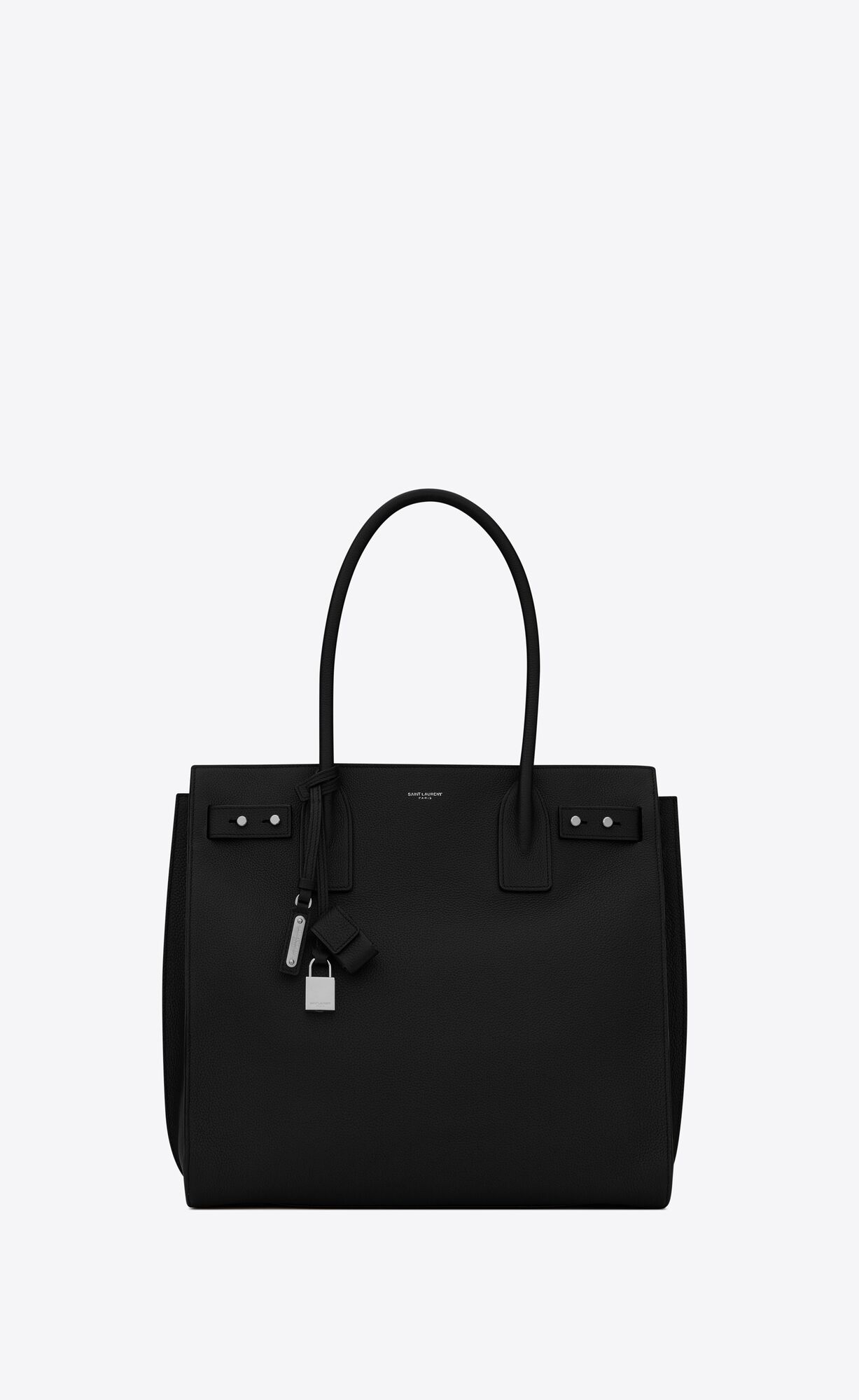 Saint Laurent Sac De Jour North/south Tote In Grained Leather – Black – 647168DTI0E1000