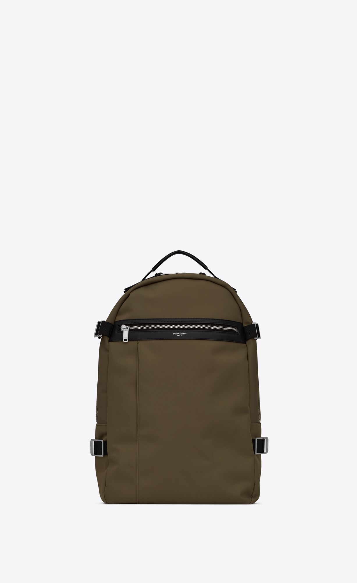 Saint Laurent City Trekking Backpack In Nylon And Leather – Khaki – 6497652NC6F2985