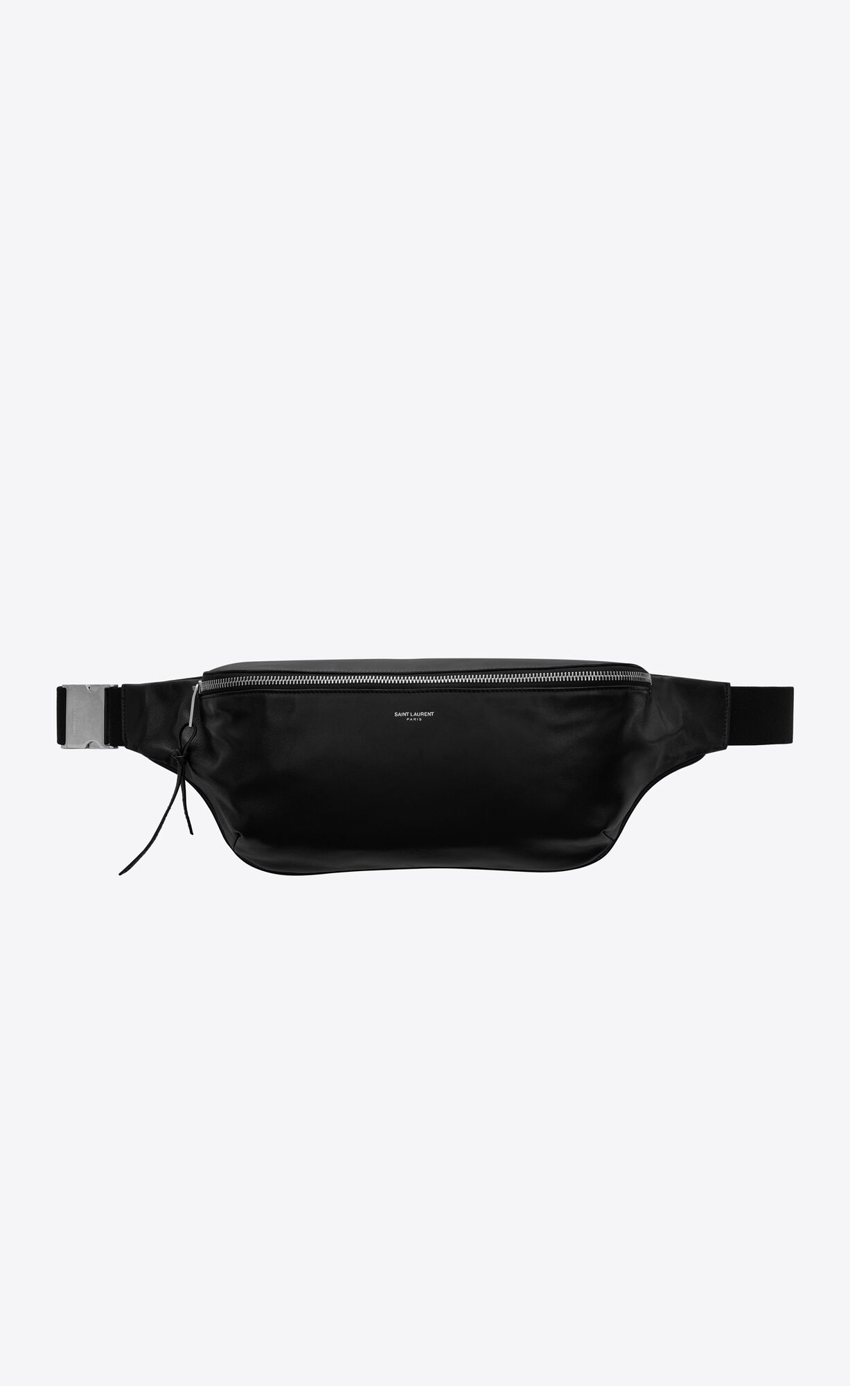 Saint Laurent City Saint Laurent Bodybag In Lambskin And Cotton – Black – 6497671ELFE1000