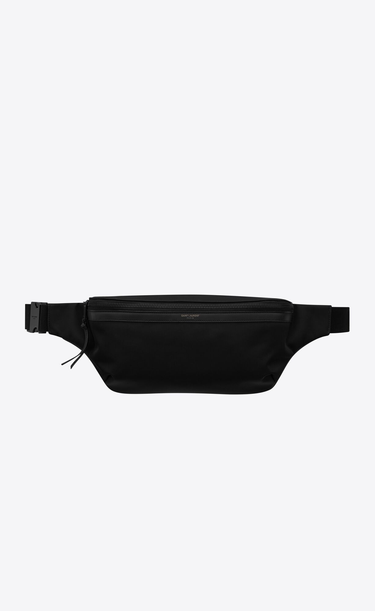 Saint Laurent City Saint Laurent Bodybag In Econyl®, Smooth Leather And Nylon – Noir – 649768FAAB81000