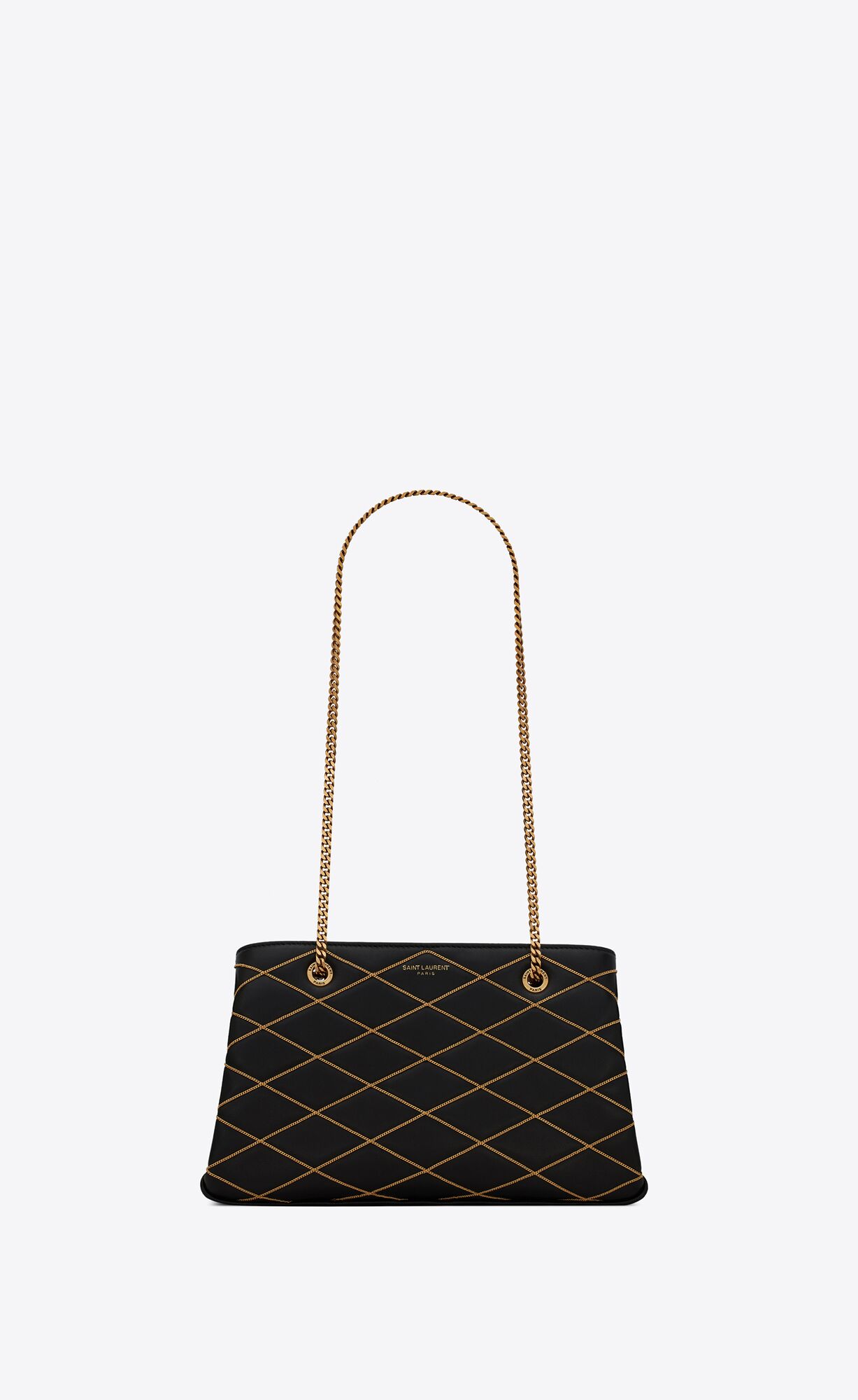 Saint Laurent Melody Medium Chain Bag In Quilted Lambskin – Black – 6572201ELT71000