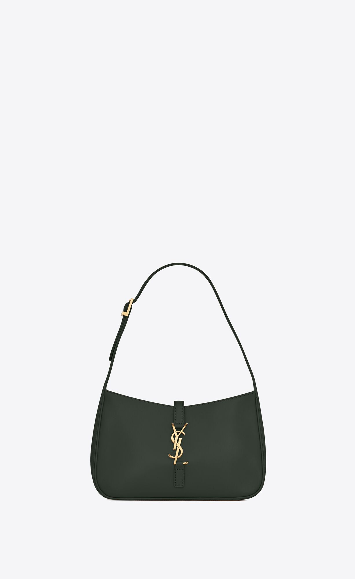 Saint Laurent Le 5 à 7 Hobo Bag In Smooth Leather – Vert Fonce – 6572282R20W3045