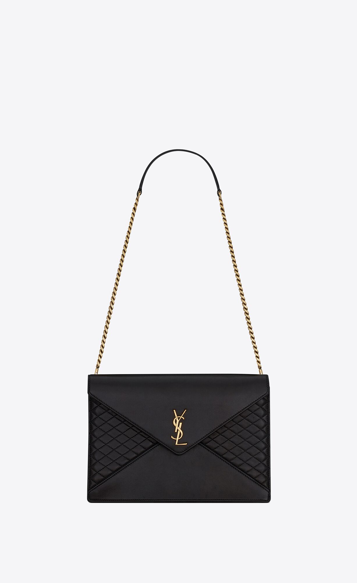 Saint Laurent Gaby Chain Bag In Quilted Lambskin – Black – 6688641EL071000