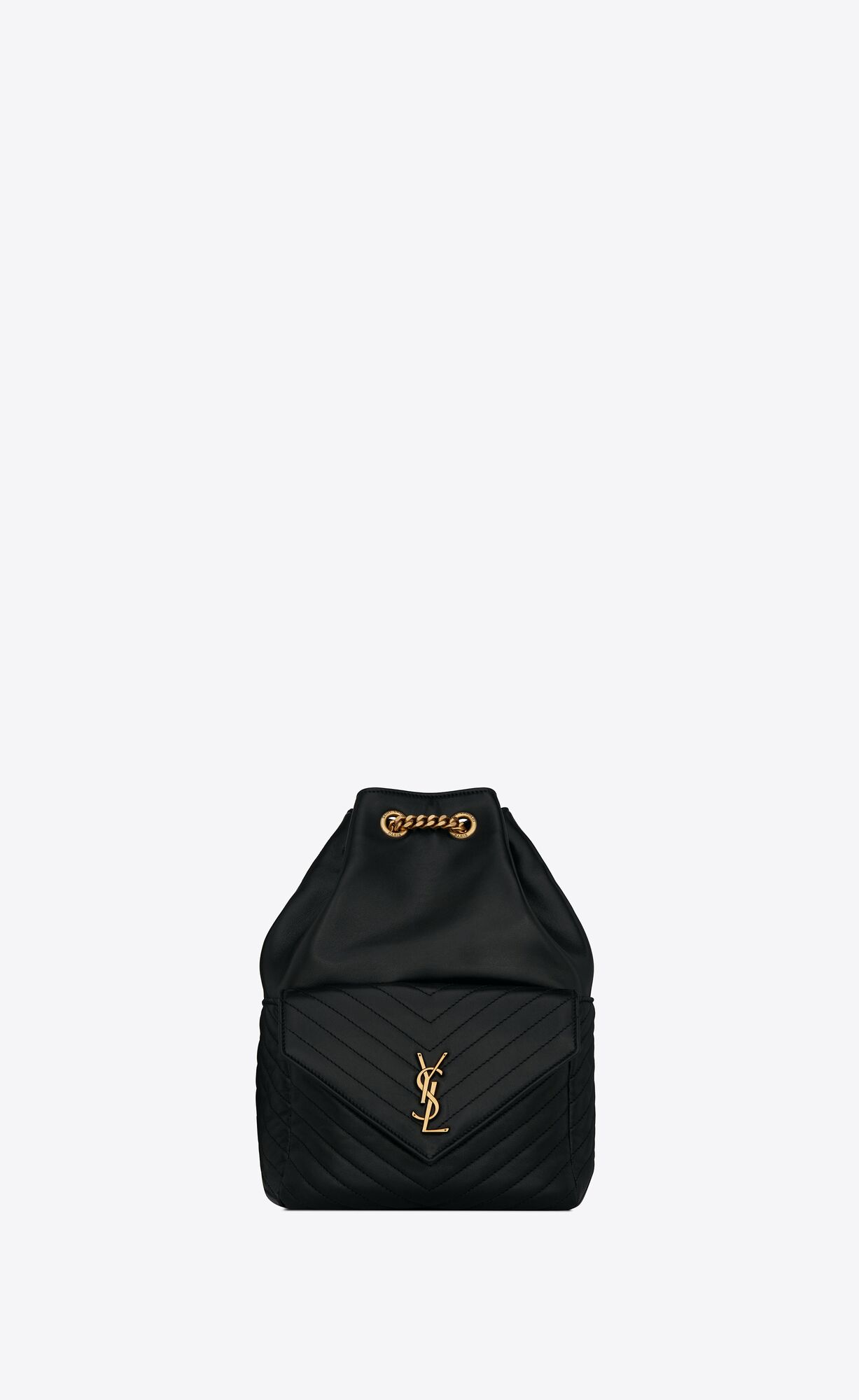 Saint Laurent Joe Backpack In Lambskin – Black – 6726091EL071000