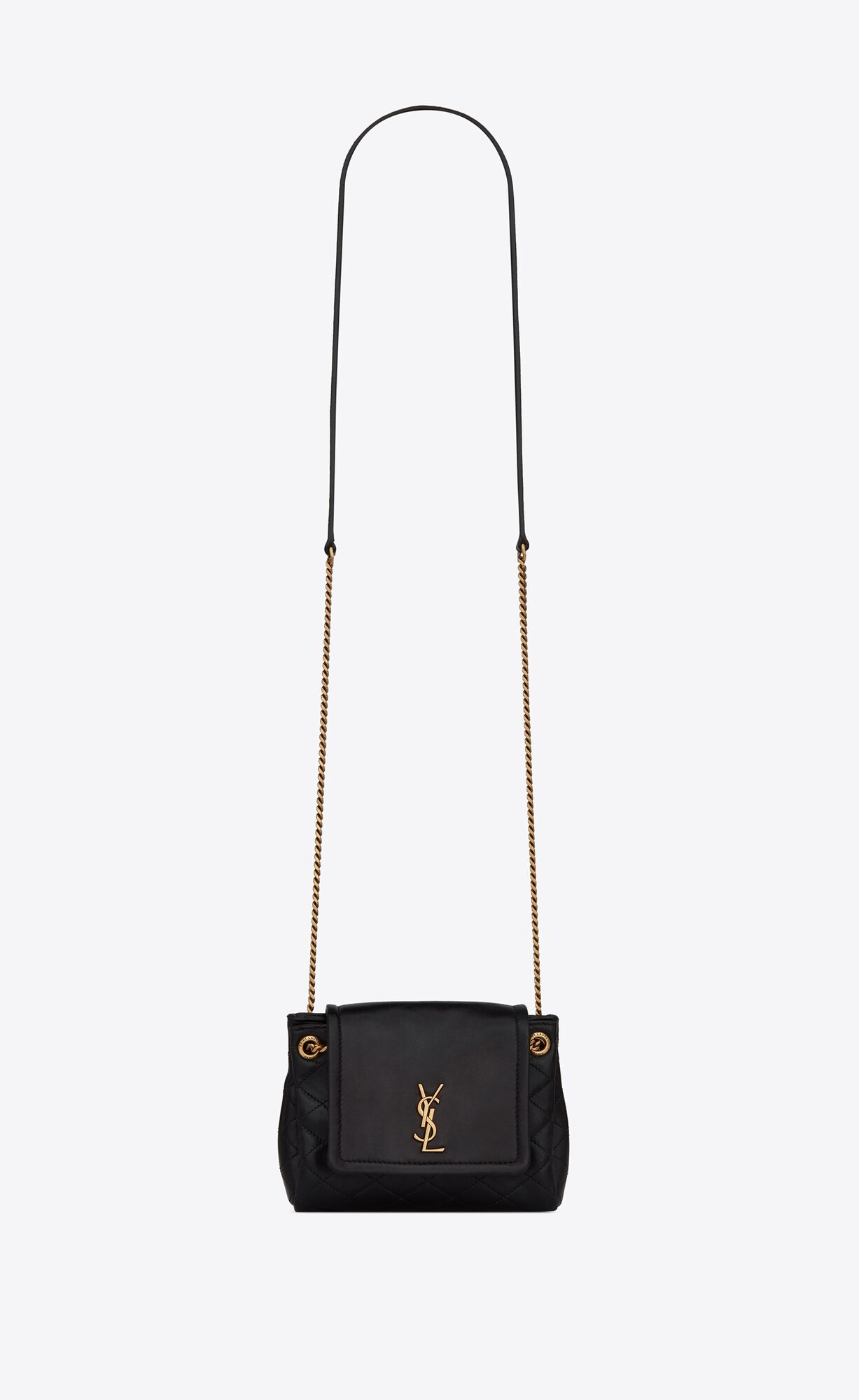 Saint Laurent Mini Nolita In Lambskin – Black – 6727381EL071000