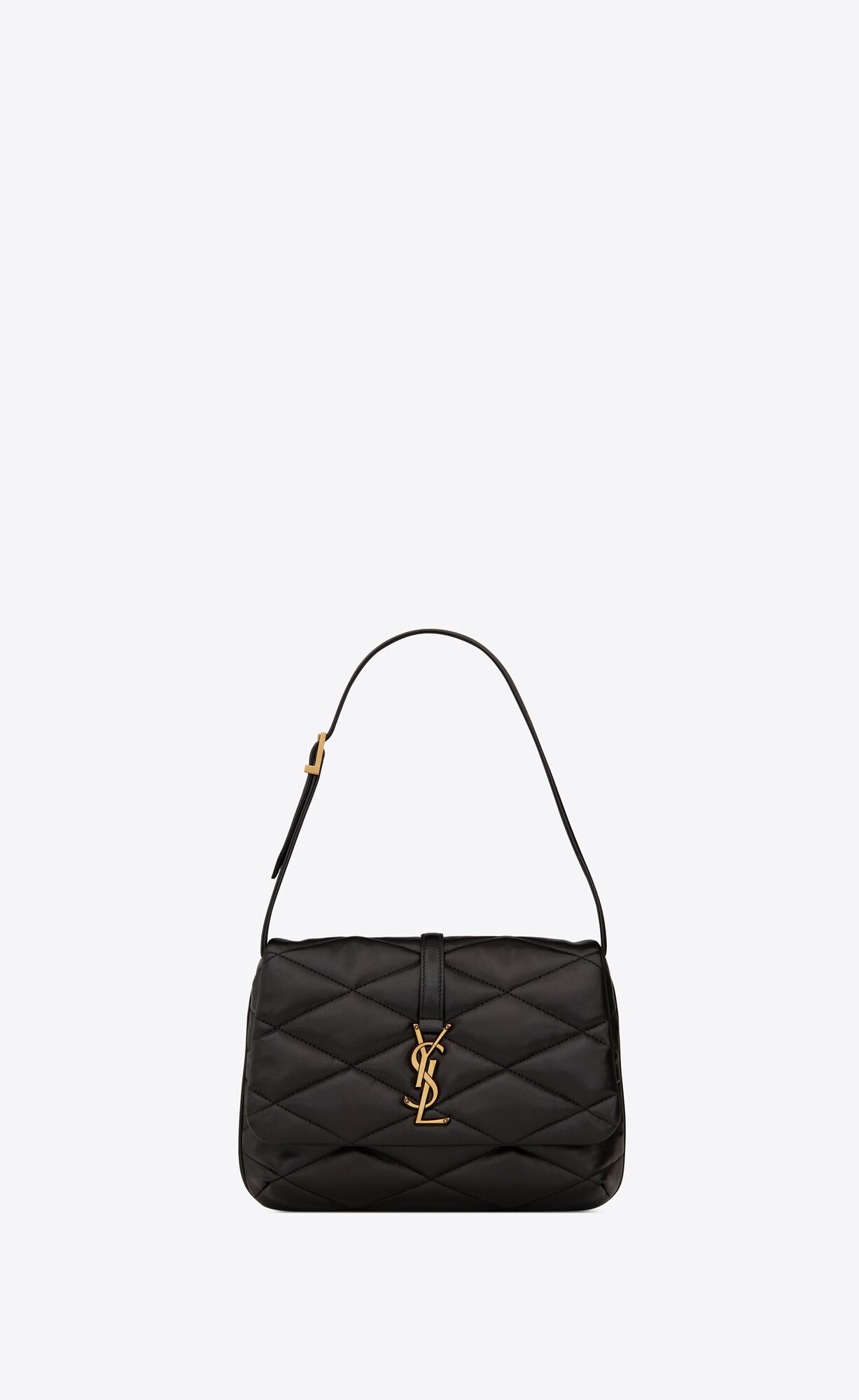 Saint Laurent Le 57 Shoulder Bag In Quilted Lambskin – Black – 698567AAAO01000