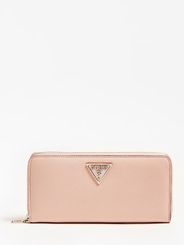 Guess Becca Long Zipper Pull Wallet Pink (SWVG7742460)